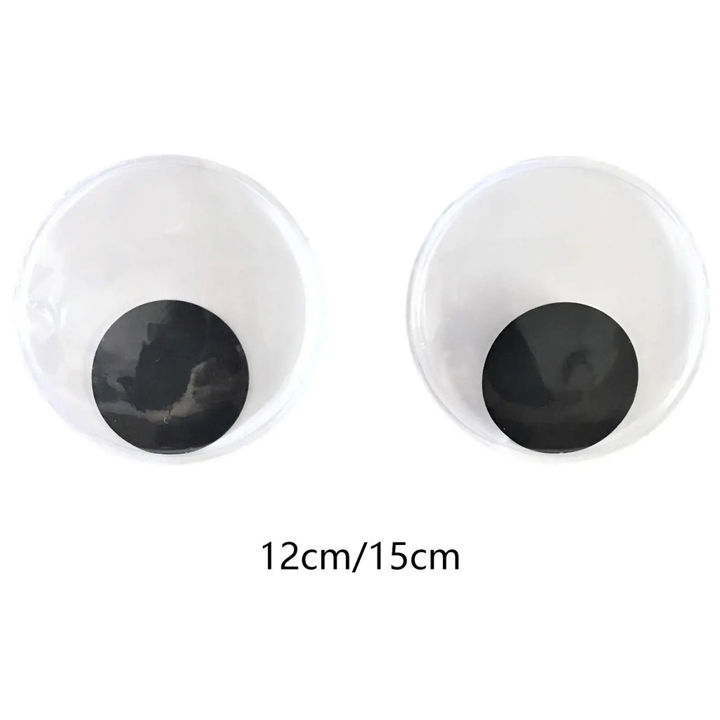 Wiggle Googly Eyes, Self Sticky Decorative Embellishments Big DIY Sticky Eyes Stick Moving Eyes for Animate Puppets, Chair Zpaxo