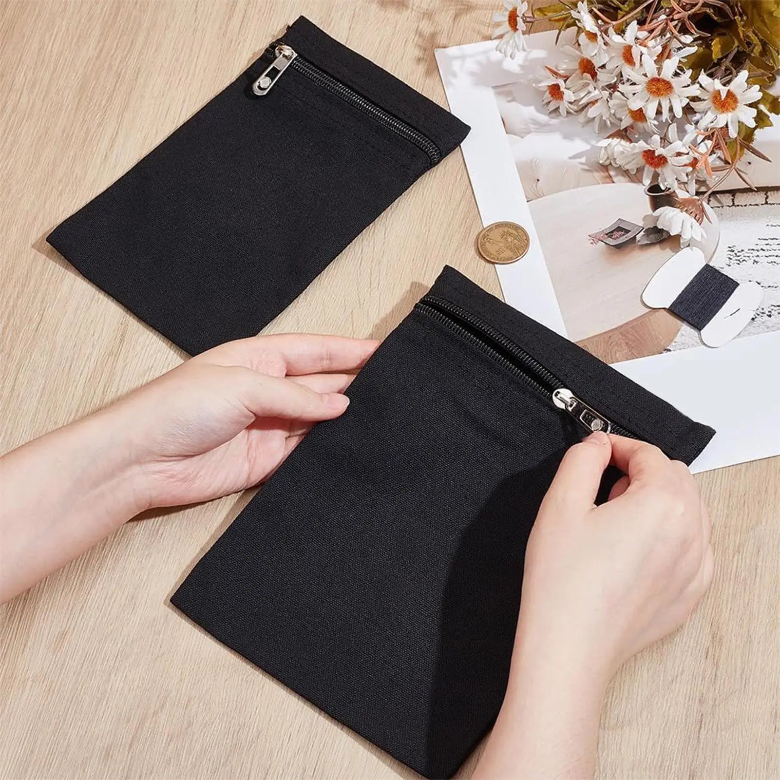 Security Pockets Clothing Sew Zipper Pocket Anti Theft Hidded Jacket