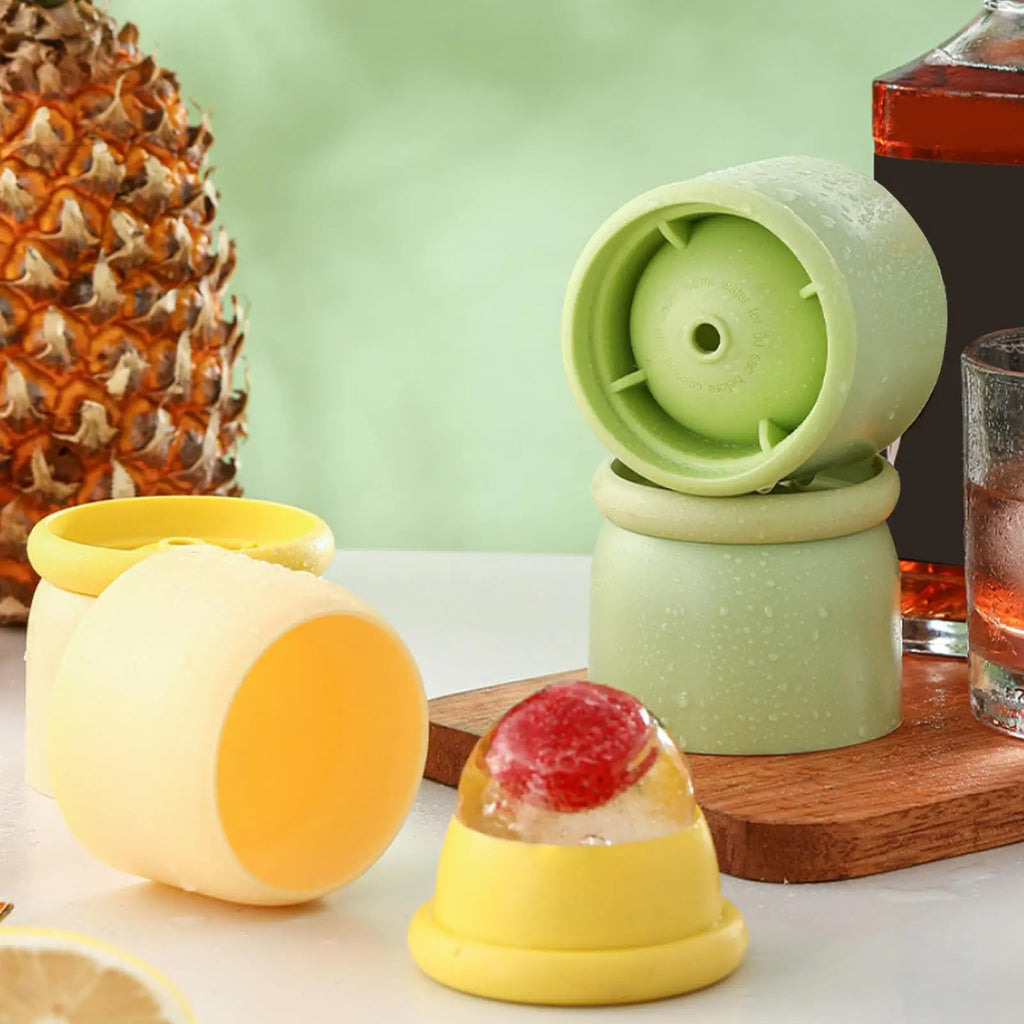 Ice Ball Mold Large Reusable Sphere Mould Circle Cubes Juice Beverage