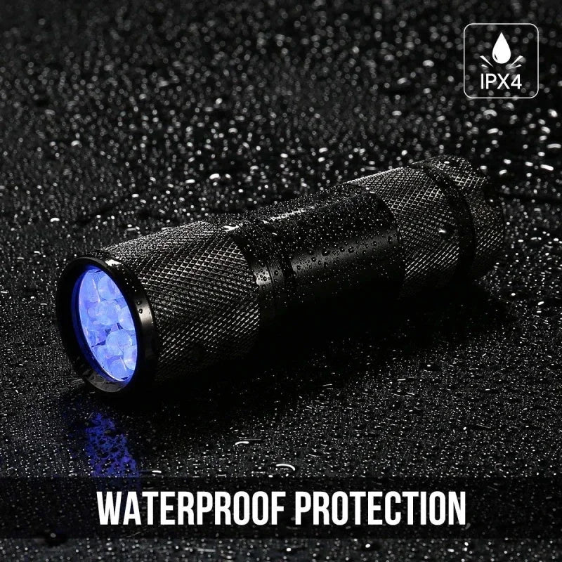 POCKETMAN UV Blacklight Flashlight – 9/12/21/51 LED 395nm