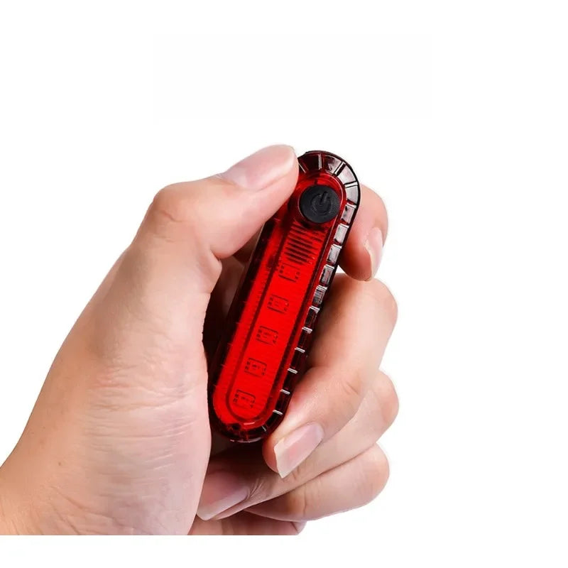Outdoor Mountain Bike Riding Equipment USB Bike Charging Tail Lights Night Riding Lightweight Warning Lights Bike Accessories Zpaxo