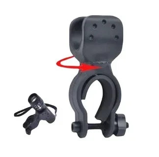 360° Rotating Bike Handlebar Flashlight Mount Clamp Bracket