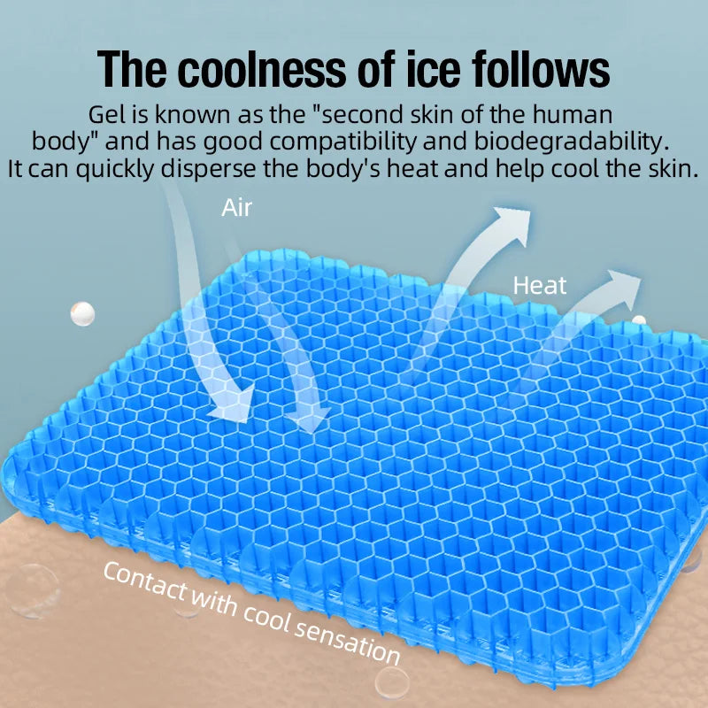 High-quality gel ice pad, seat cooling pad, comfortable and breathable design, suitable for summer use. Zpaxo