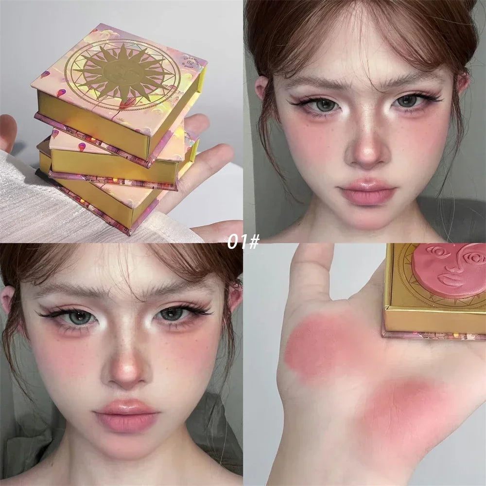 Expression Blush Cream Brown Cheek Face Rouge Relief Sunshine Blusher Zpaxo