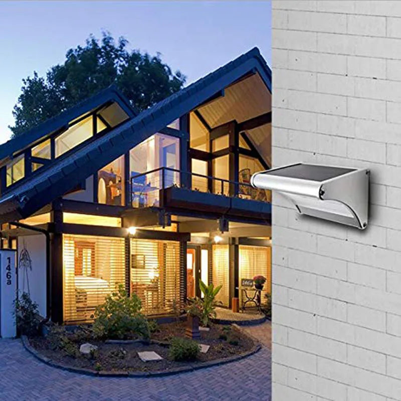 Outdoor Solar Flood Light Motion Sensor Aluminum 4 Modes Lighting Wall Lights Security Lamp for Garden Fence Zpaxo