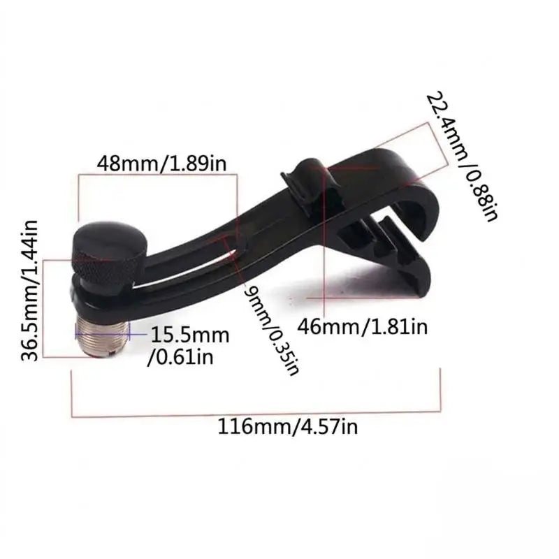 652F Adjustable Clip Drum Shockproof Mount Microphone Clamp Holder Zpaxo