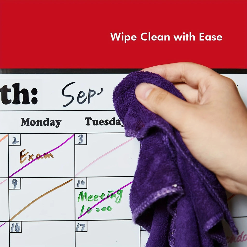 Magnetic Fridge Calendar Strong Backing Smooth Dry Erase Surface