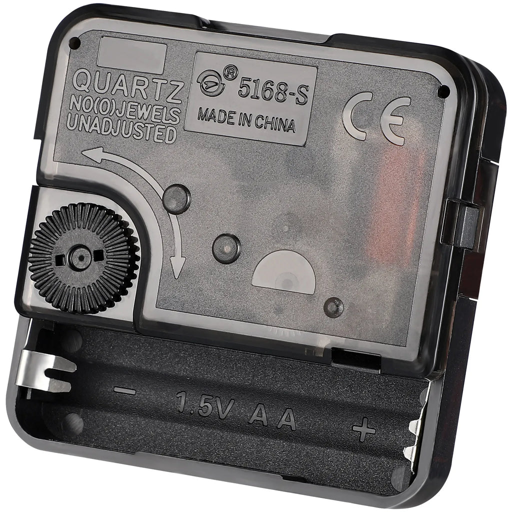 Quartz Clock Movement Replacement Black Battery Operated Silent