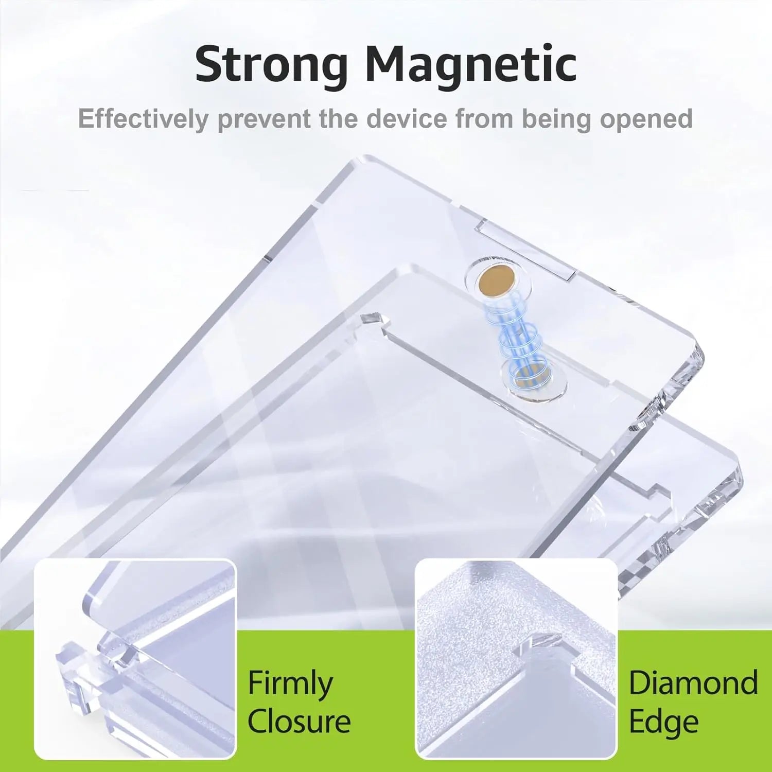 35pt Magnetic Card Holders with Stand & UV Protection – 5/10/15 PCS
