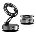 Vacuum Adsorption Car Phone Holder 360° Rotating Strong Suction Holder for Mobile Phone Desktop Live Streaming Zpaxo Black