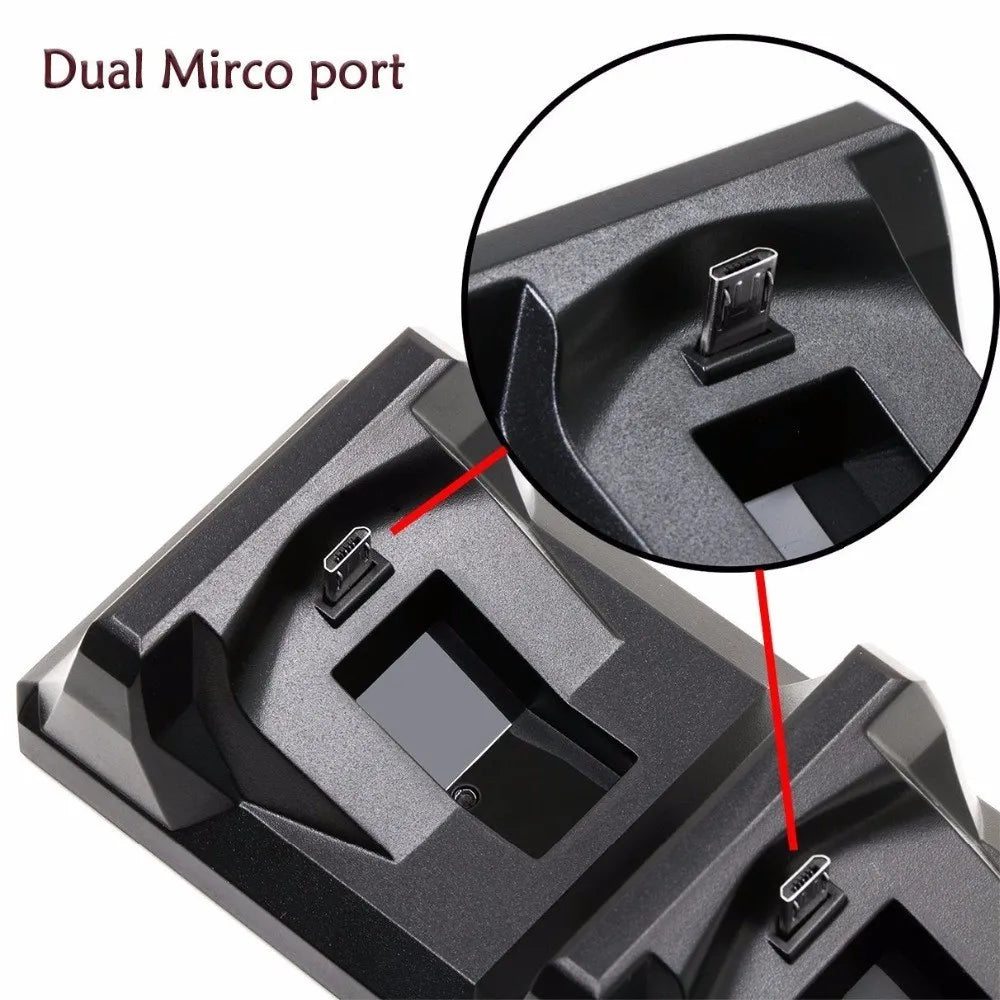 Wireless Gamepad Controle Dual Charge Dock PS4 Controller Charging
