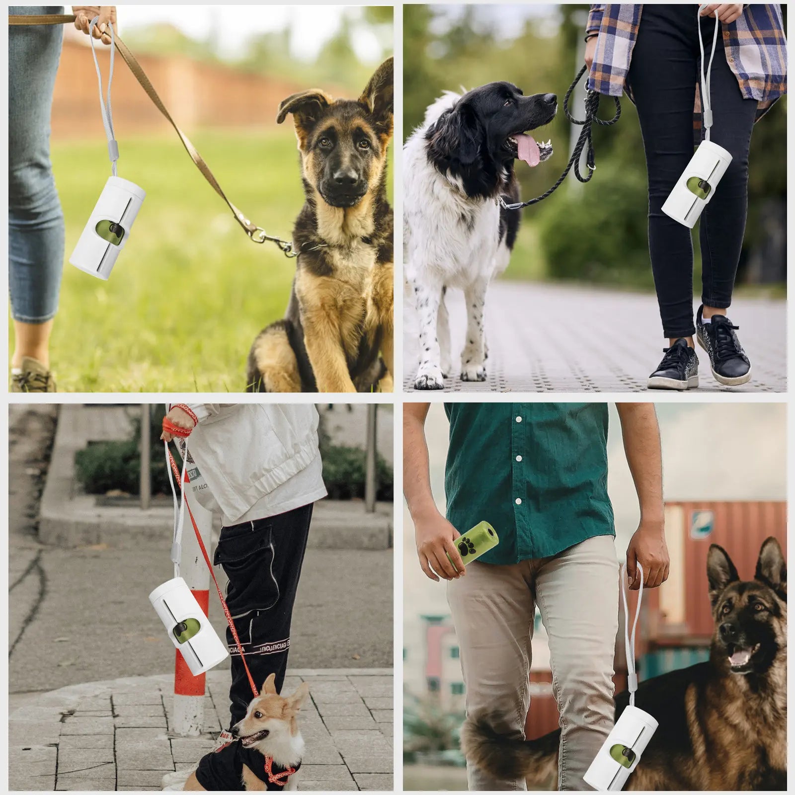 Sturdy Dog Poop Bag Dispenser ABS Construction Tight Roll Hold Hands