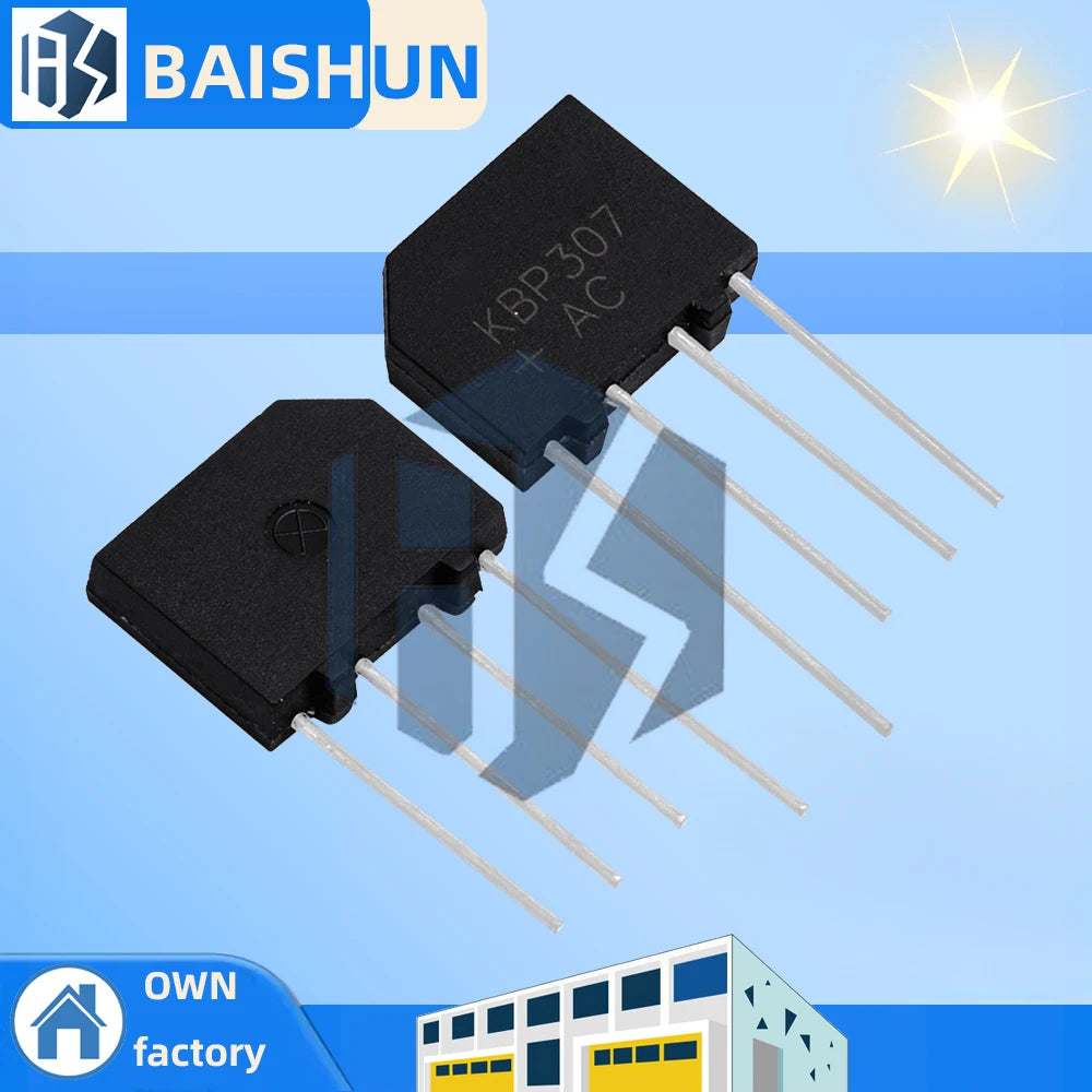 3A 700V DIP-4 KBP307 Rectifier Bridge 1 5 Power Diode Module Zpaxo 10pcs