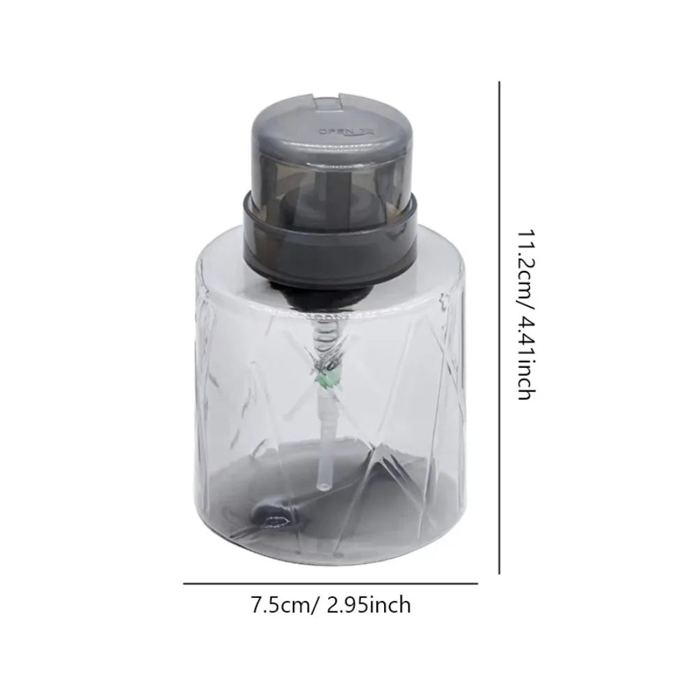 Lockable Refillable Bottle Nail Manicure Cleaner Plastic Makeup Zpaxo