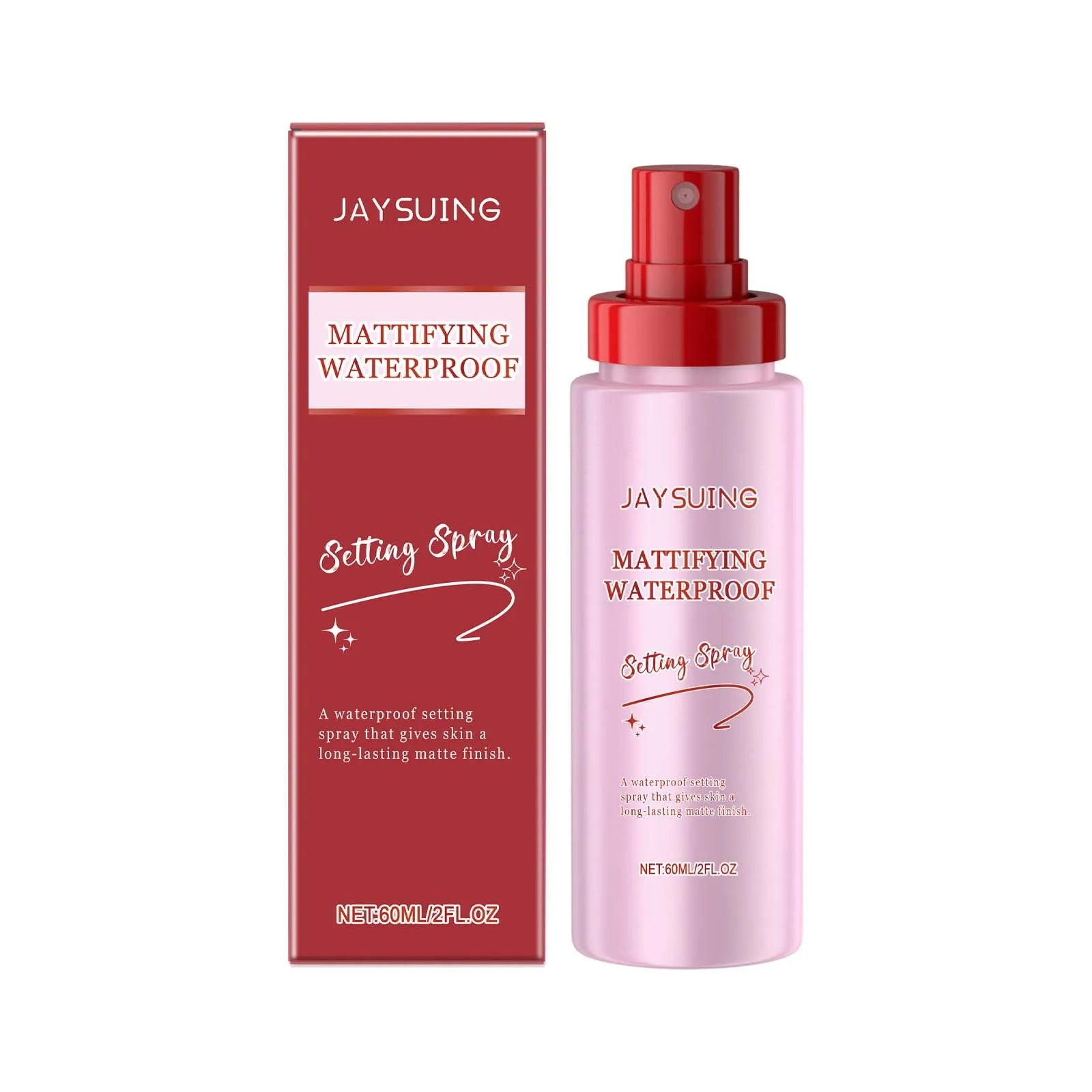 Makeup Setting Spray Waterproof Sweat-Proof Flawless Matte Effect All Day Refreshing Oil Control Non-sticky Makeup Fixing Mist Zpaxo 60ml boxed 60ml