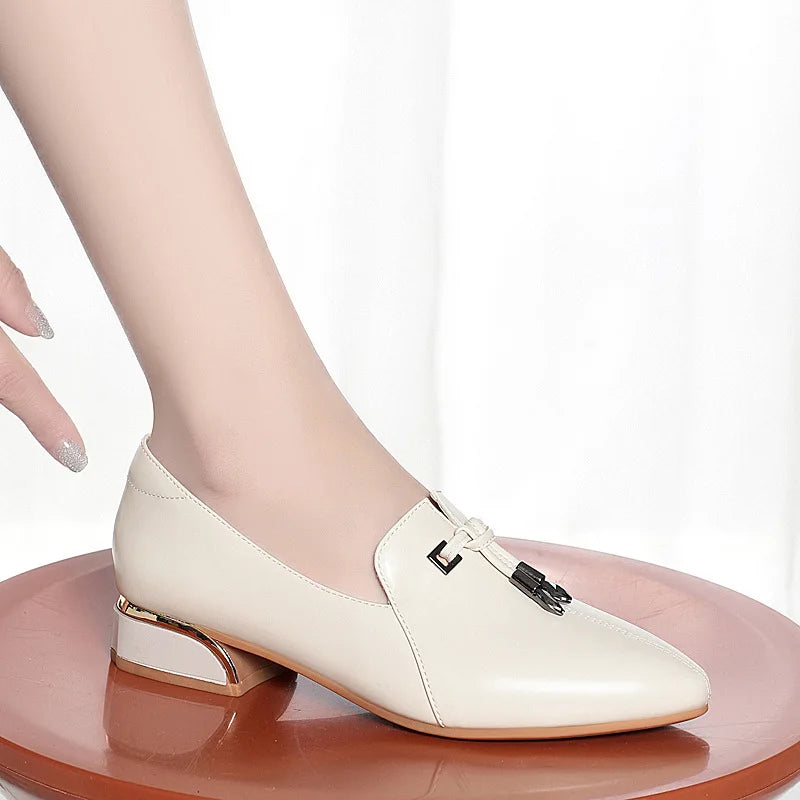 Soft Leather Mother Shoes Autumn Middle-aged Elderly Women's Zpaxo