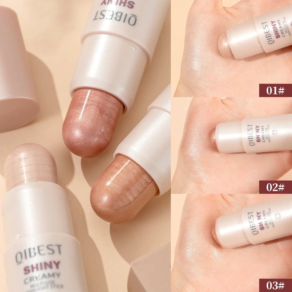 Highlight stick Clear and smart,water-sensitive face brightening and grooming,pearlescent fine flash three-dimensional highlight Zpaxo
