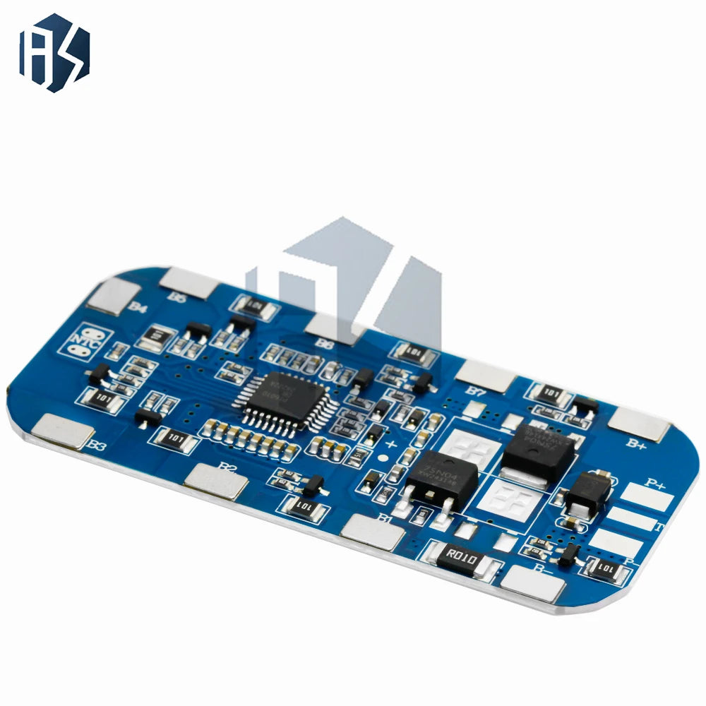 8S 24V 5A/10A LiFePO4 BMS Protection Board with Balancer, Top Mount, 29.6V for 18650 LiFePO4 Battery Packs Zpaxo
