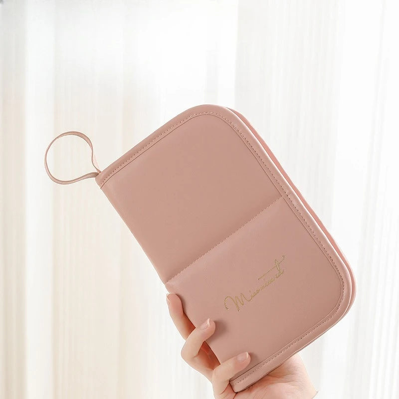 Large PU Makeup Brush Bag – Artist Tool & Pencil Case Makeup Brush Bag Zpaxo