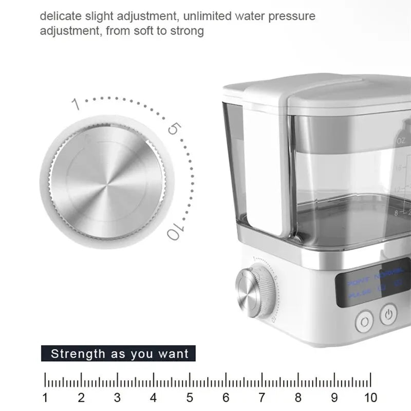 Handheld Water Flosser for Teeth Rechargeable Electric Dental Oral Irrigator 600ml Water Tank 4 Water Jet Teeth Cleaner Portable Zpaxo