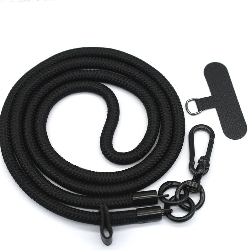 Universal Nylon Long Mobile Phone Lanyard Crossbody Hanging Shoulder