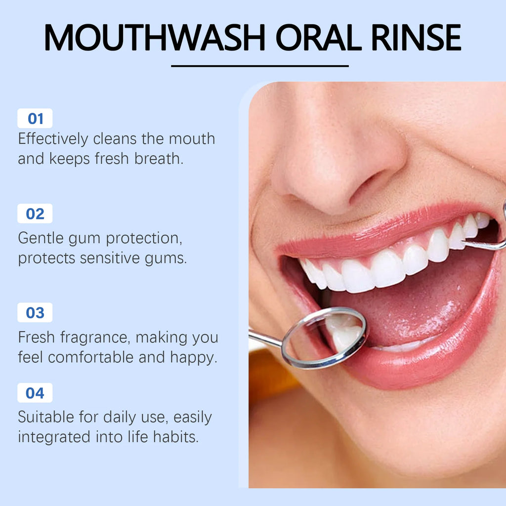 Fresh Breath Mouthwash - Herbal Gum-Care Mouthwash for Oral Care, Eliminating Bad Breath, Freshening the Mouth Zpaxo