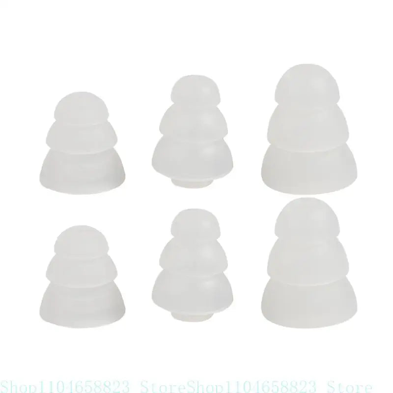 Triple Flange Eartips Eargels Earpads Ear Tips Silicone Bud Eartip for Inside Diameter 3.8mm-4.5mm In-Ear Earphone Zpaxo T China Mainland