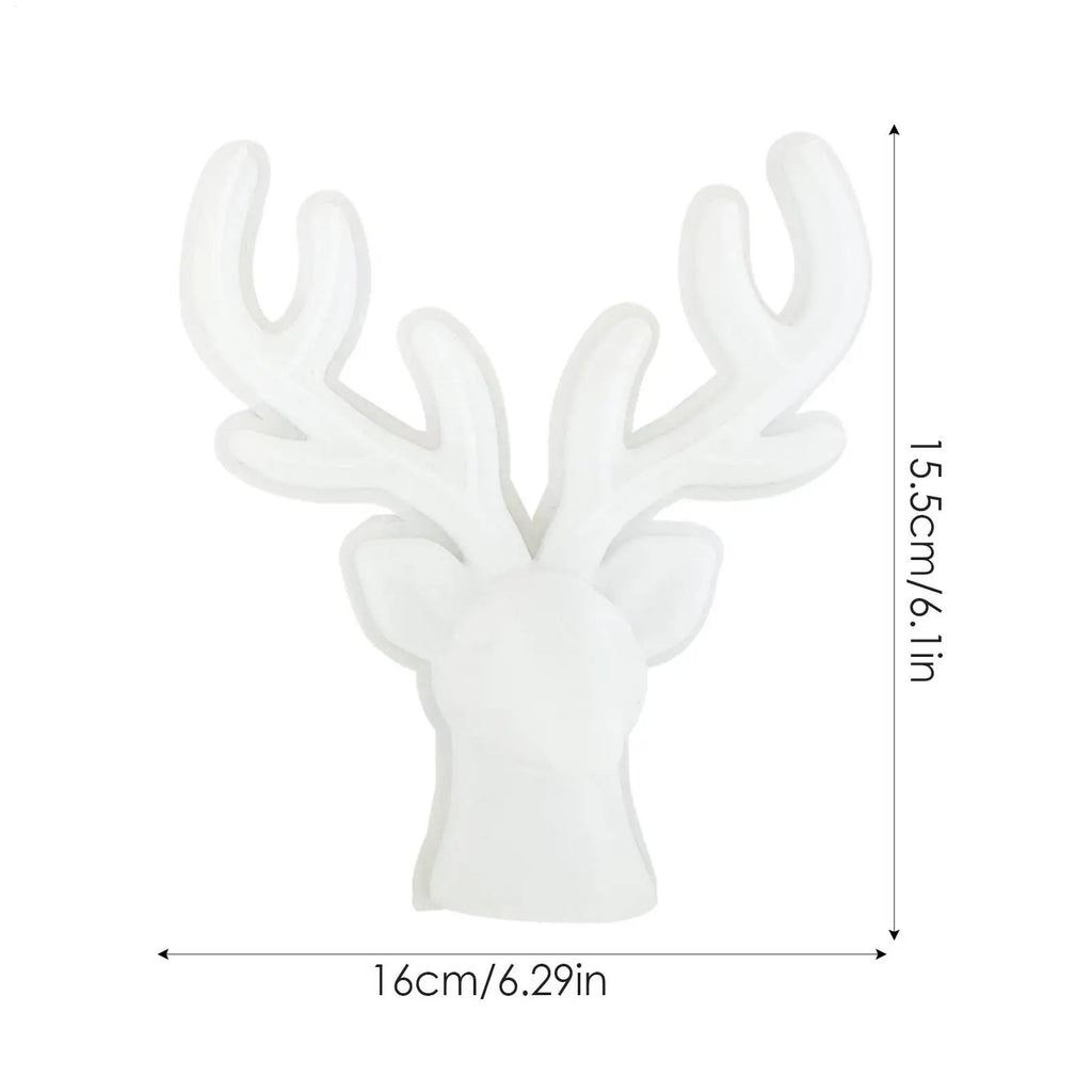 Deer Head Resin Mold 3D Silicone Mould Christmas Cake Decoration