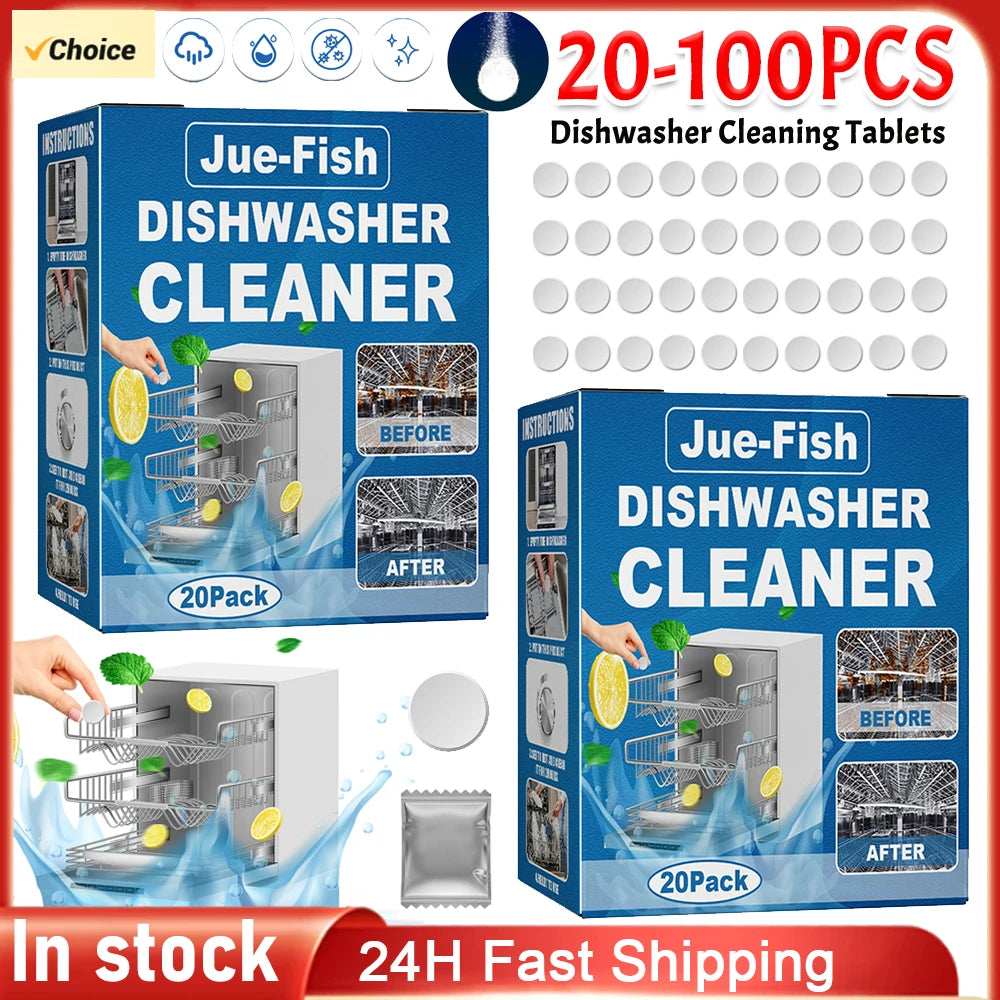 20- Dishwasher Cleaner Strong Oil Stain Removal Descaling Detergent Zpaxo