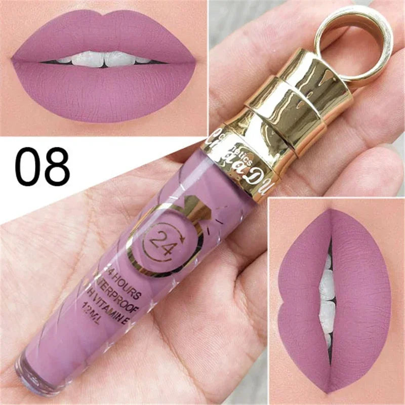 Make Up Lips Matte Liquid Lipstick Waterproof Long Lasting Sexy Zpaxo 08
