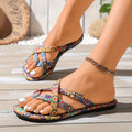 Women Slippers Big Beach Comfortable Open Toe Sandals Fashion Zpaxo MULTI 43