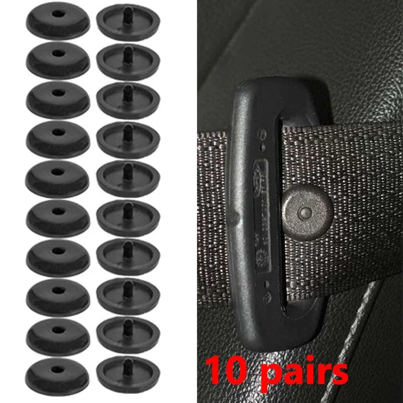 20-Pack Car Seat Belt Stopper Buckles – Anti-Slip Clips