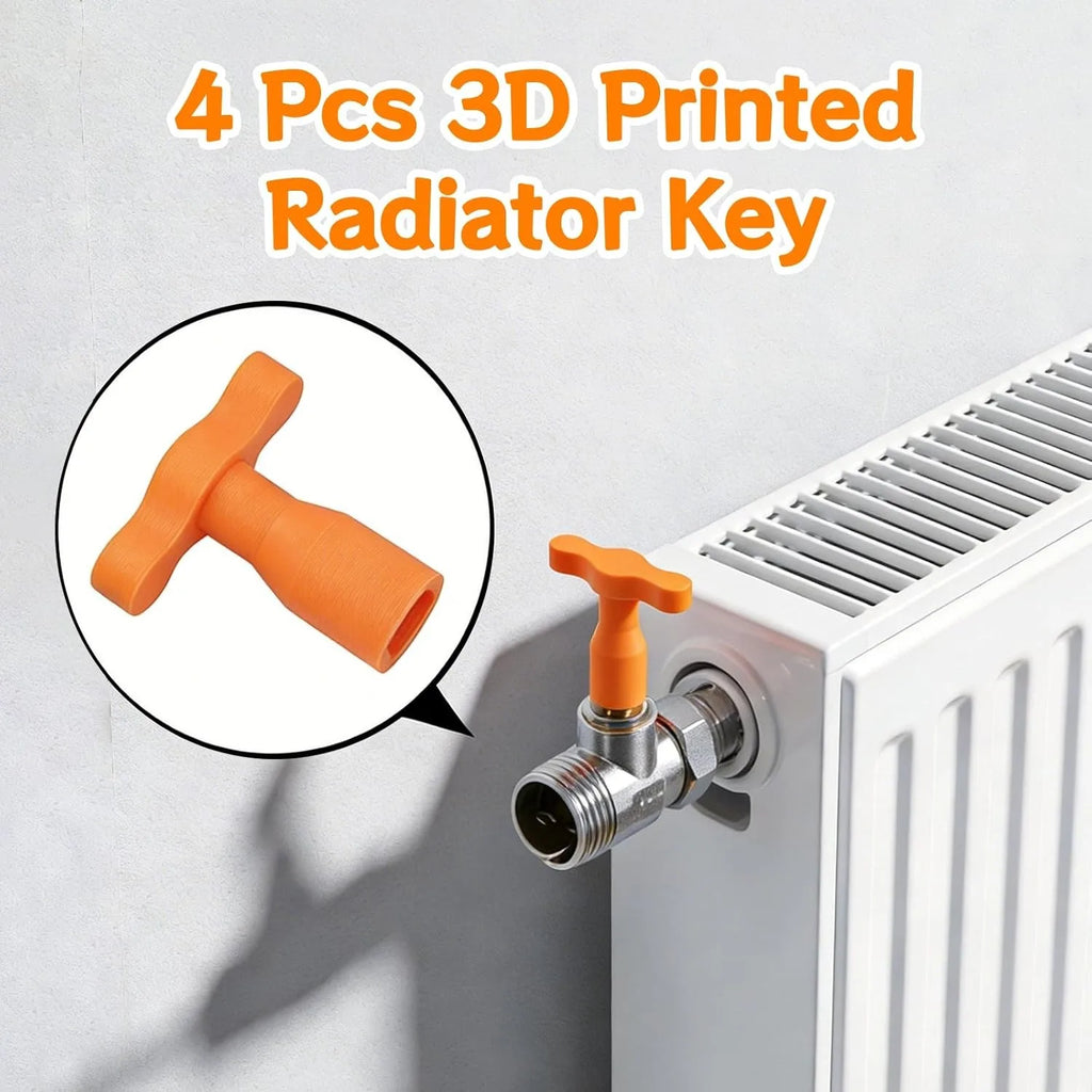 3D Printed Radiator Key Plumbing Bleeding Air Valves Ideal Home