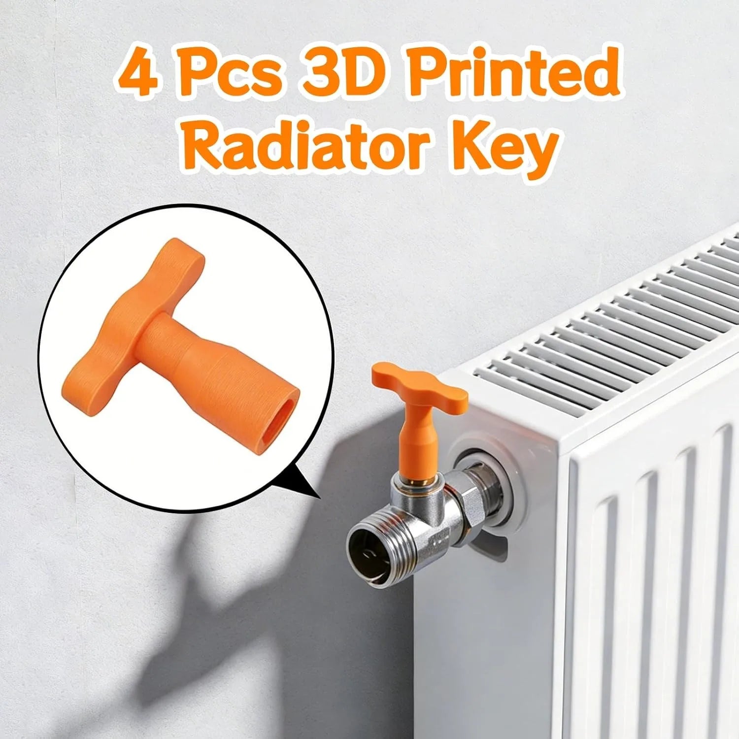 3D Printed Radiator Key Plumbing Bleeding Air Valves Ideal Home