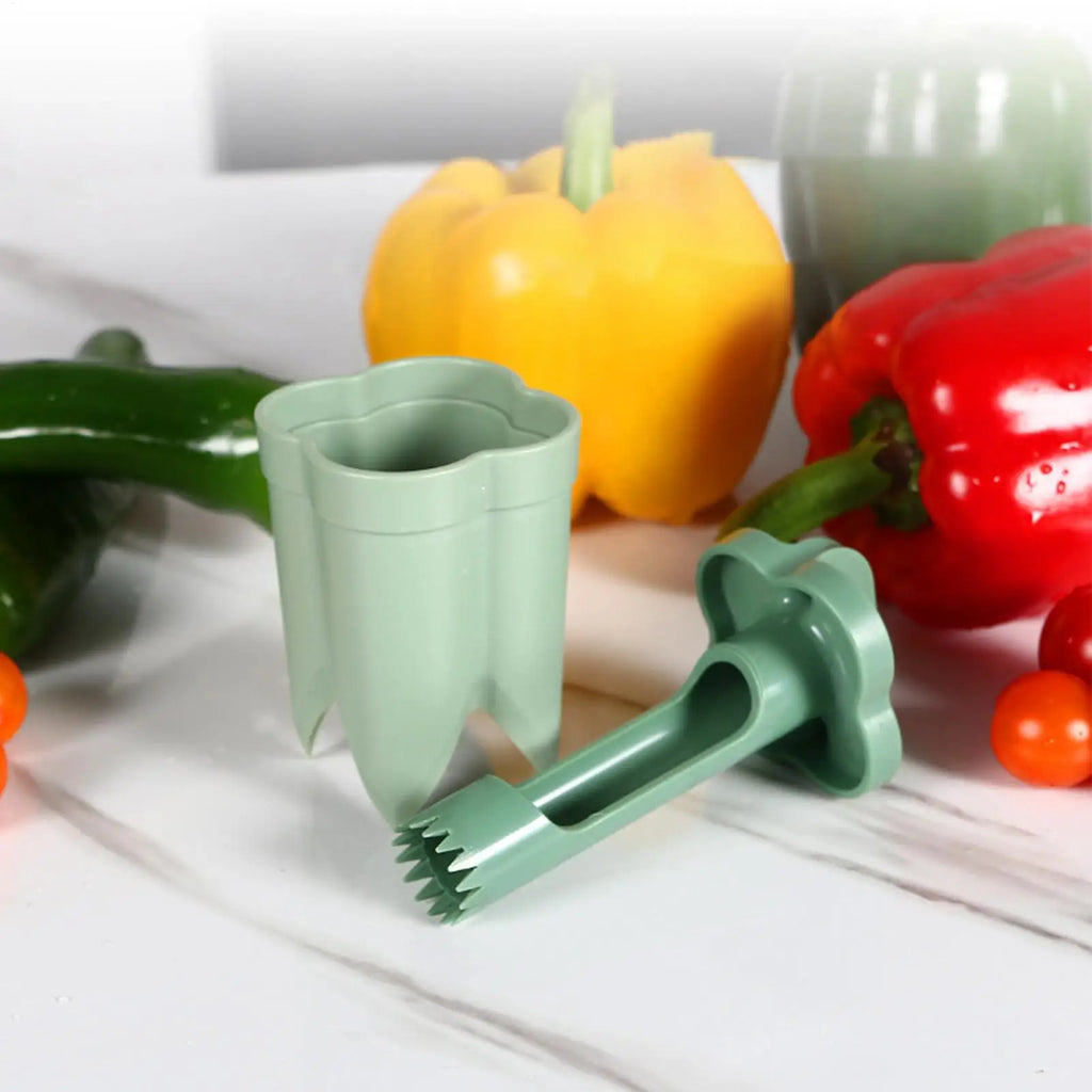 2-in-1 Pepper Corer Seed Remover Multifunctional Vegetable Coring