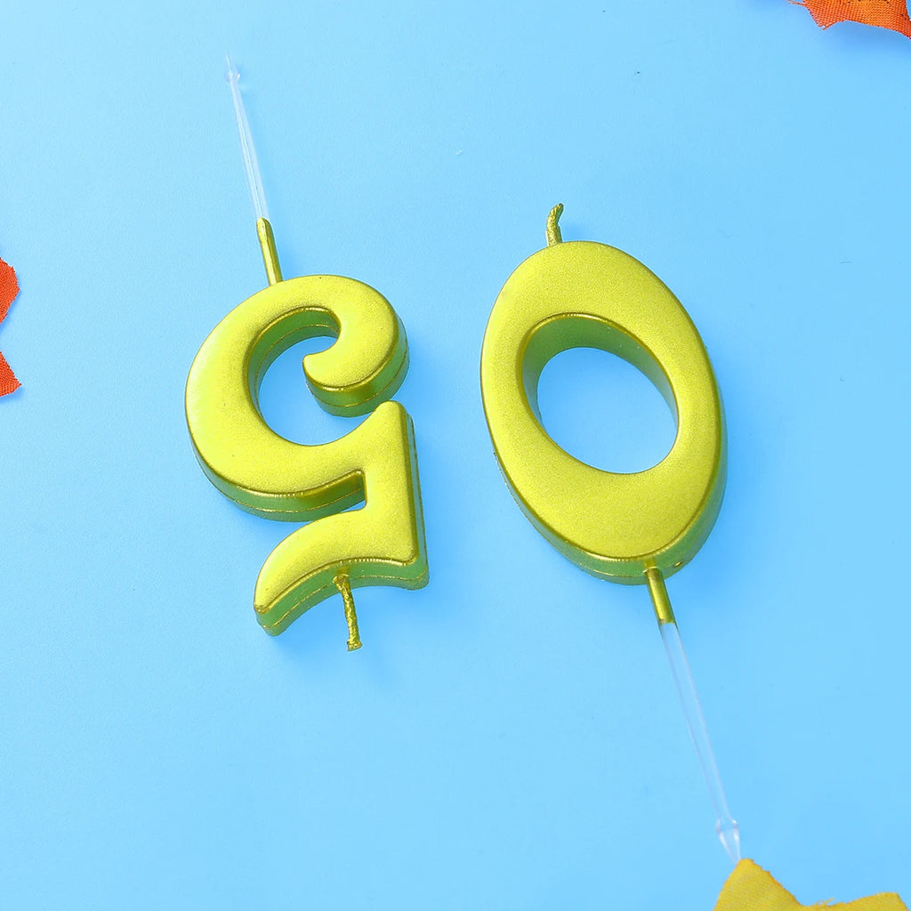 50 Birthday Number Decoration Bithday Cake Topper Candles Party
