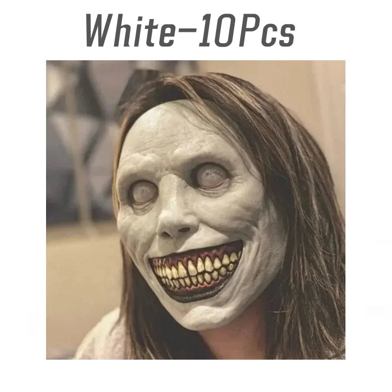 Creepy Halloween Mask Smiling Demon Scary Adults Masks Costume