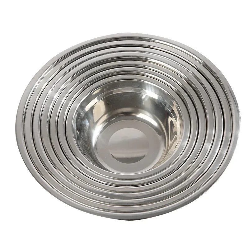 Stainless Steel Mixing Bowl – Baking, Kneading & Washing Stainless Steel Mixing Bowl Zpaxo