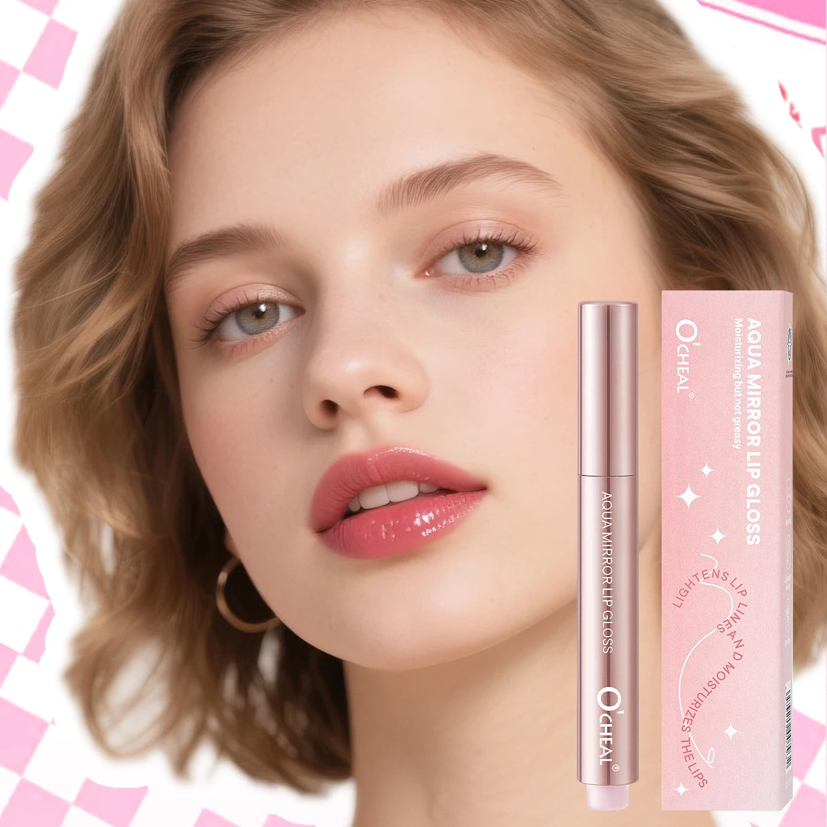 Mirror Lip Gloss Waterproof Moisturizing Lightweight Non Greasy