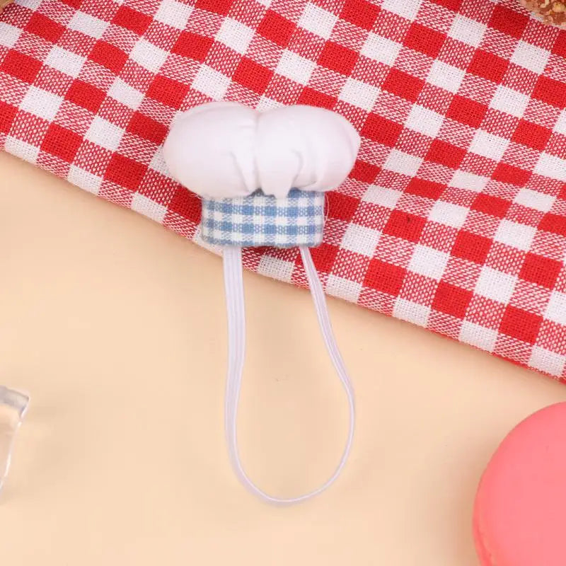 ▶1Pcs Cute Mini Doll Chef Hat Dolls Dress Up Hats Toy Dollhouse DIY Decoration Accessorie For 12-15cm Doll Kid Pretend Play Toys Zpaxo A5