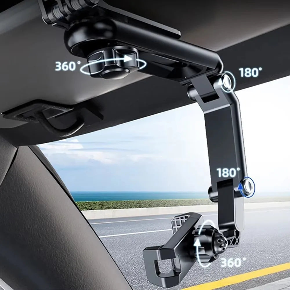 Multifunctional Sun Visor Phone Holder Anti-Shake Stable 360° Rotating Phones Stand Durable Adjustable Navigation Holder Zpaxo