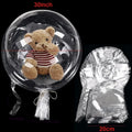 5- Wide Neck Bobo Balloon No Stretch Transparent Bubble Balloons Rose