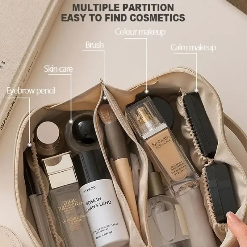 Makeup Bag Portable Large Capacity Beauty and Skincare Storage Bag High Appearance Level Waterproof Clutch Bag Zpaxo