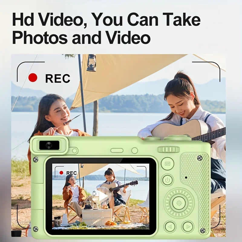 Portable Digital Camera CCD High Definition Autofocus 8X Zoom Video Camcorder Student Party DSLR for kids Beginner Camera Zpaxo