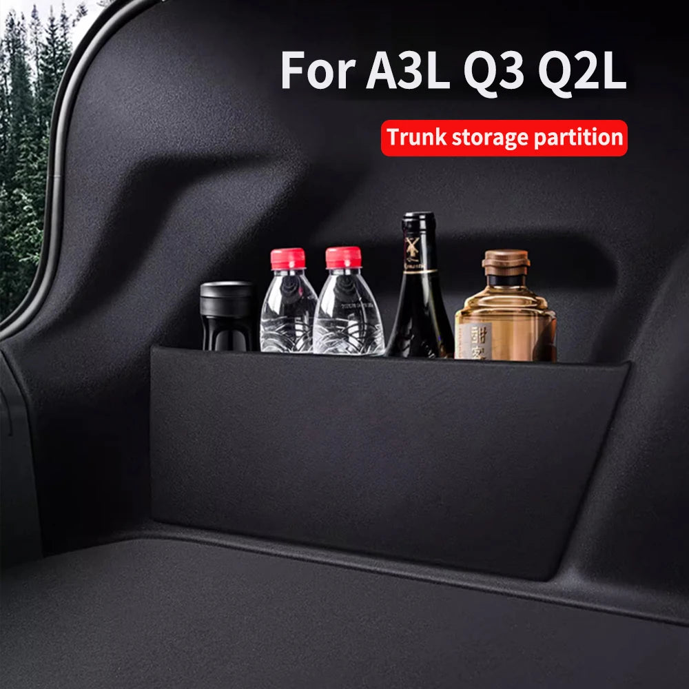 Suitable For Audi A3 A3L A6L Q3 Q2L 2012-2023 Leling Trunk Partition Interior Decoration Car Supplies Storage and Storage Box Zpaxo