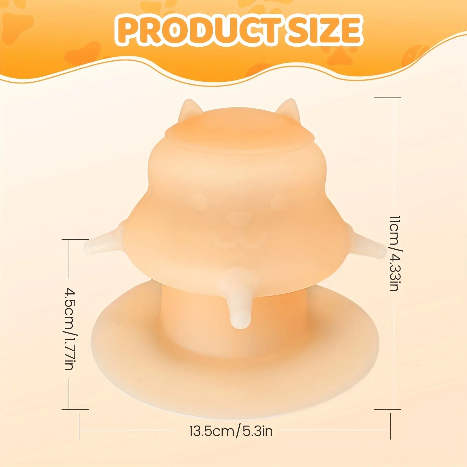 Kitten Feeding Bottle Set – 7.78 oz & 4 Silicone Nipples