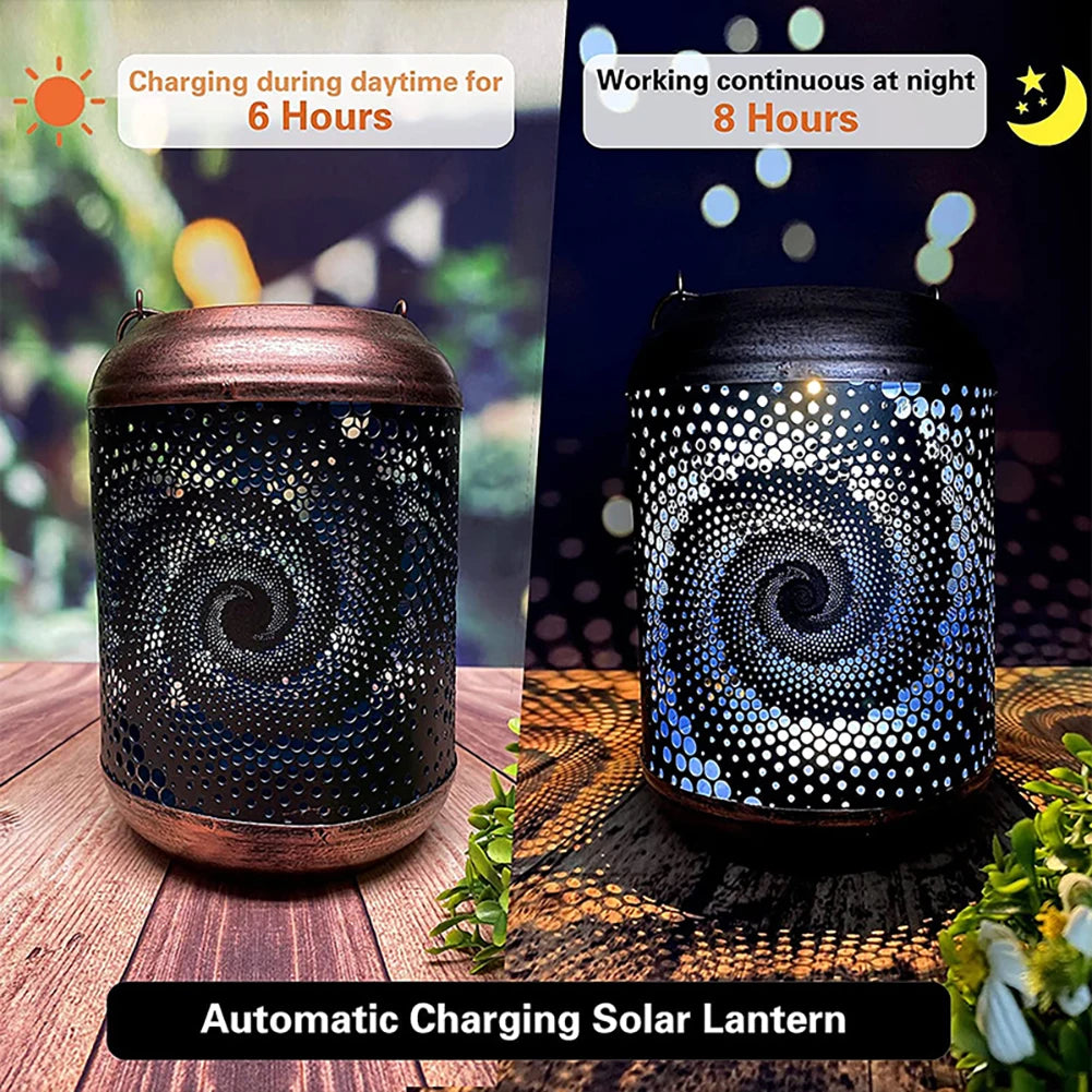 3D Snail Solar Hanging Lantern – LED Outdoor Garden Light