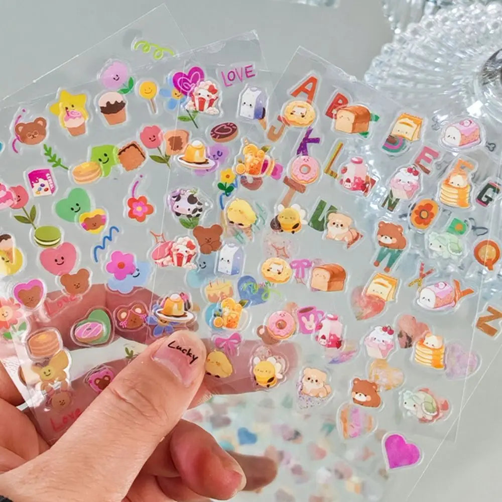 24pcs Cartoon No-Repeat Nail Sticker DIY Self Adhesive Cartoon Stickers Multifunction Cup Stickers For Nail Art Decoration Zpaxo