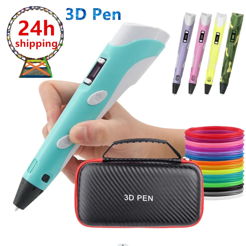 3D Printing Pen 2023 PLA Filament Children Kids Creative DIY Pens