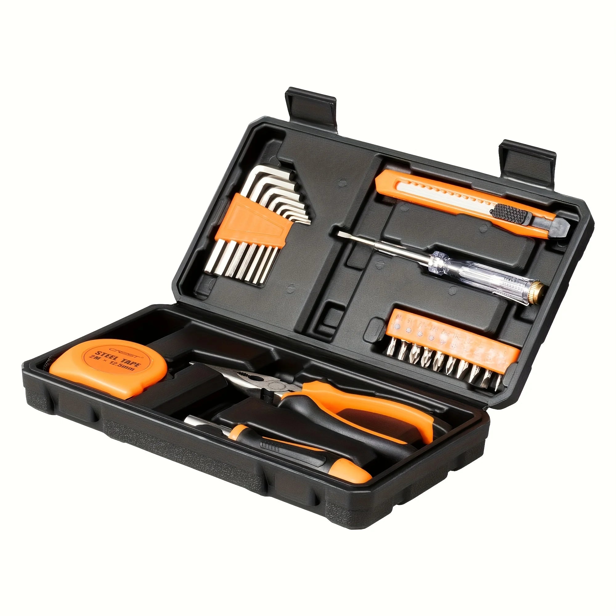 23 Piece Tool Set for Household Portable Multifunctional Screwdriver Hardware Combination Toolbox for Home Maintenance Hand Tool Zpaxo